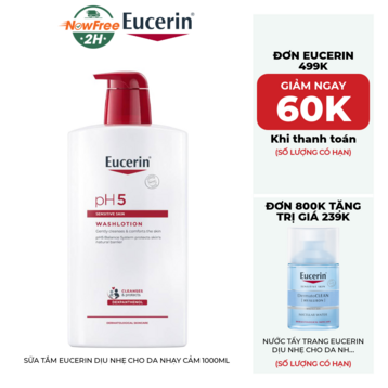 Sữa Tắm Eucerin Dịu Nhẹ Cho Da Nhạy Cảm 1000ml