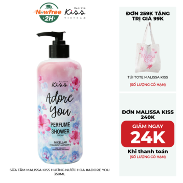 Sữa Tắm Malissa Kiss Hương Nước Hoa #Adore You 350ml