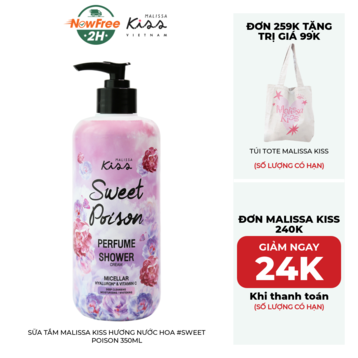 Sữa Tắm Malissa Kiss Hương Nước Hoa #Sweet Poison 350ml