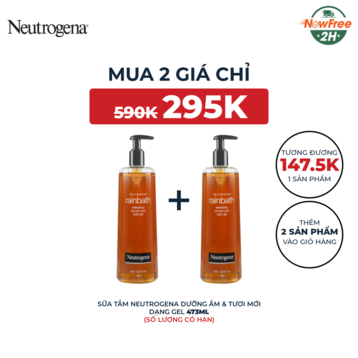 Sữa Tắm Neutrogena Dưỡng Ẩm &amp; Tươi Mới Dạng Gel 473ml