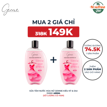 Sữa Tắm Nước Hoa Nữ Gennie Kiêu Kỳ &amp; Dịu Dàng 450ml