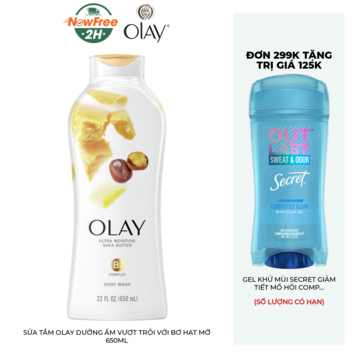 Sữa Tắm Olay Dưỡng Ẩm Vượt Trội Với Bơ Hạt Mỡ 650ml