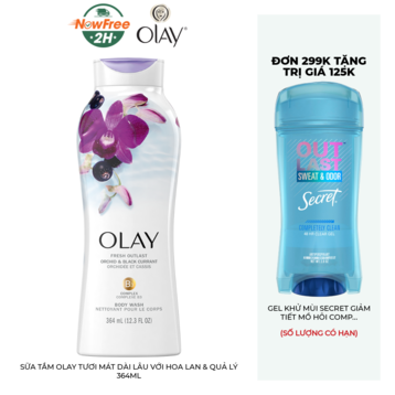 Sữa Tắm Olay Tươi Mát Dài Lâu Với Hoa Lan &amp; Quả Lý 364ml