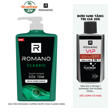 Sữa Tắm Romano Hương Nước Hoa Classic 650g