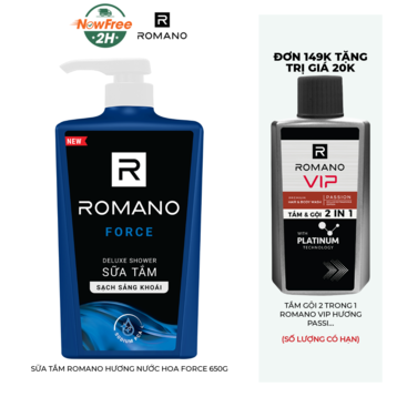 Sữa Tắm Romano Hương Nước Hoa Force 650g