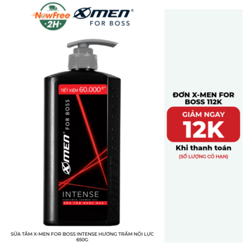 Sữa Tắm X-Men For Boss Intense Hương Trầm Nội Lực 650g