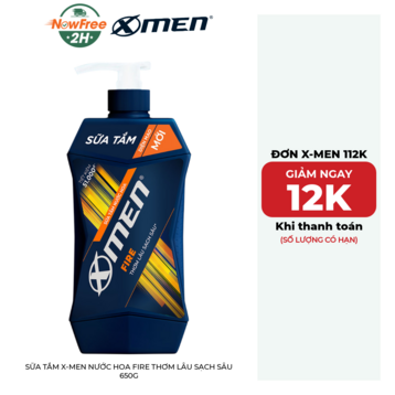 Sữa Tắm X-Men Nước Hoa Fire Thơm Lâu Sạch Sâu 650g