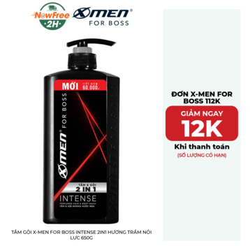 Tắm Gội X-Men For Boss Intense 2in1 Hương Trầm Nội Lực 650g