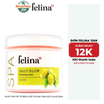 Muối Tắm Tẩy Tế Bào Chết Felina Tinh Dầu Olive 500g