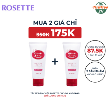 Tẩy Tế Bào Chết Rosette Cho Da Khô 180g