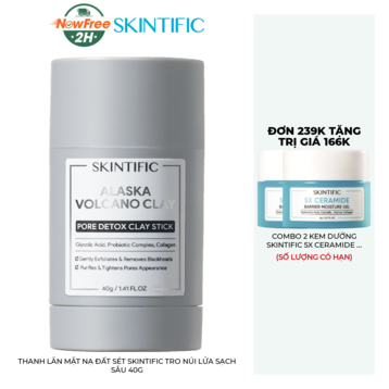 Thanh Lăn Mặt Nạ Đất Sét Skintific Tro Núi Lửa Sạch Sâu 40g