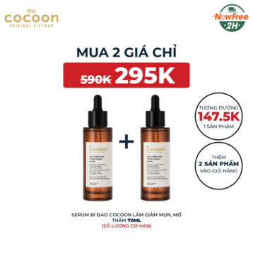Tinh Chất Bí Đao Cocoon Làm Giảm Mụn, Mờ Thâm 70ml