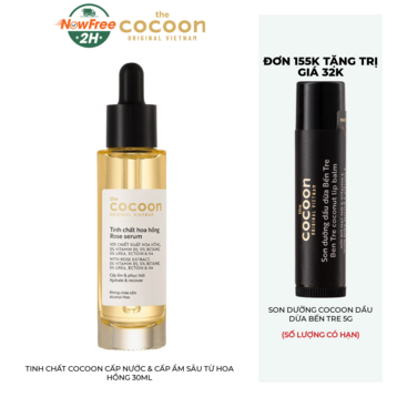 Tinh Chất Cocoon Cấp Nước &amp; Cấp Ẩm Sâu Từ Hoa Hồng 30ml