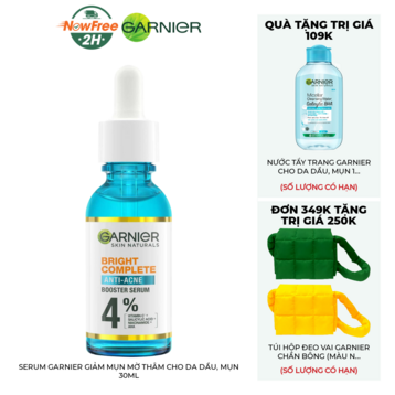 Serum Garnier Giảm Mụn Mờ Thâm Cho Da Dầu, Mụn 30ml