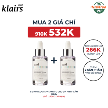 Serum Klairs Vitamin C Cho Da Nhạy Cảm 35ml