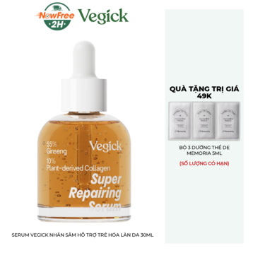 Serum Vegick Nhân Sâm Hỗ Trợ Trẻ Hóa Làn Da 30ml