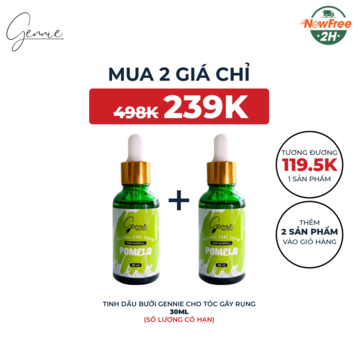 Tinh Dầu Bưởi Gennie Cho Tóc Gãy Rụng 30ml