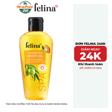 Tinh Dầu Dưỡng Thể Felina Oliu &amp; Hạnh Nhân 100ml