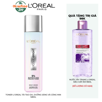 Toner L'Oreal Tái Tạo Da, Dưỡng Sáng Và Căng Mịn 128ml