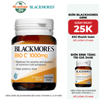 Viên Uống Blackmores Bổ Sung Vitamin C Lọ 31 Viên