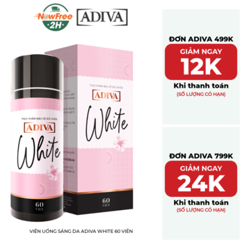 Viên Uống Sáng Da Adiva White 60 Viên