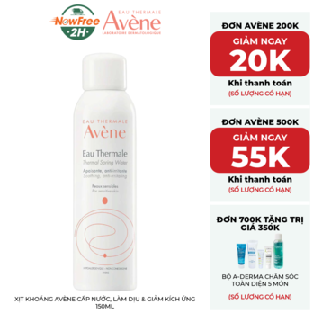 Xịt Khoáng Avène Cấp Nước, Làm Dịu &amp; Giảm Kích Ứng 150ml