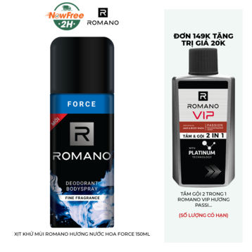 Xịt Khử Mùi Romano Hương Nước Hoa Force 150ml