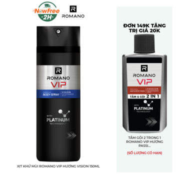 Xịt Khử Mùi Romano Vip Hương Vision 150ml