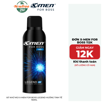 Xịt Khử Mùi X-Men For Boss Legend Hương Tinh Tế 150ml