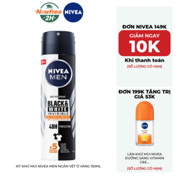 Xịt Khử Mùi Nivea Men Ngăn Vệt Ố Vàng 150ml