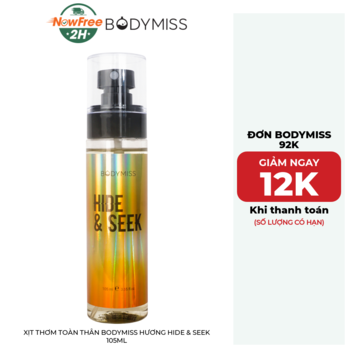 Xịt Thơm Toàn Thân Bodymiss Hương Hide &amp; Seek 105ml