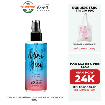 Xịt Thơm Toàn Thân Malissa Kiss Hương Adore You 88ml