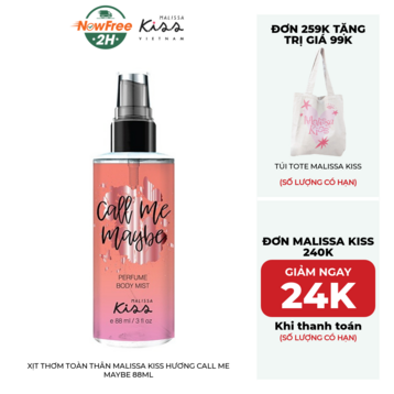 Xịt Thơm Toàn Thân Malissa Kiss Hương Call Me Maybe 88ml