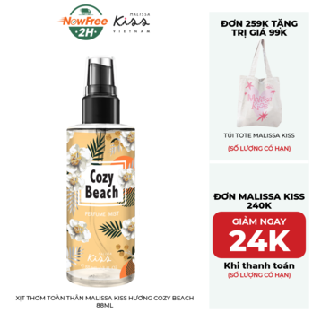 Xịt Thơm Toàn Thân Malissa Kiss Hương Cozy Beach 88ml