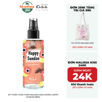Xịt Thơm Toàn Thân Malissa Kiss Hương Happy Sundae 88ml