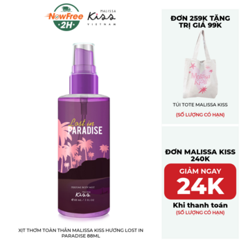 Xịt Thơm Toàn Thân Malissa Kiss Hương Lost In Paradise 88ml