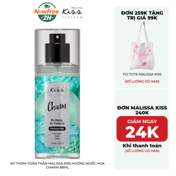 Xịt Thơm Toàn Thân Malissa Kiss Hương Nước Hoa Charm 88ml