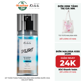 Xịt Thơm Toàn Thân Malissa Kiss Hương Nước Hoa Delight 88ml