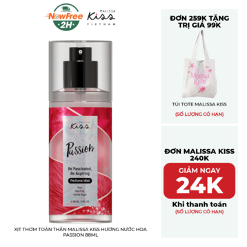 Xịt Thơm Toàn Thân Malissa Kiss Hương Nước Hoa Passion 88ml