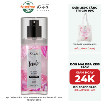 Xịt Thơm Toàn Thân Malissa Kiss Hương Nước Hoa Tender 88ml