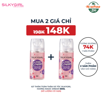 Xịt Thơm Toàn Thân Và Tóc Silkygirl Hương Magic Dream 50ml