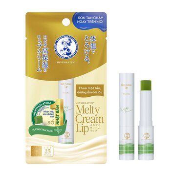 Son Dưỡng Môi Mentholatum Melty Cream Lip Trà Xanh 2.4g