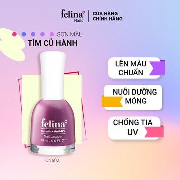 Sơn Móng Tay Felina Màu Tím Củ Hành CN602 18ml