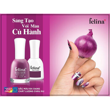 Sơn Móng Tay Felina Màu Tím Củ Hành CN602 18ml