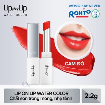 Son Màu Có Dưỡng Lip On Lip Màu Cam Đỏ Red Orange 2.2g