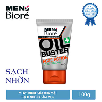 Sữa Rửa Mặt Bioré Cho Nam Sạch Nhờn Giảm Mụn 100g