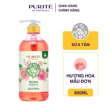 Sữa Tắm Purité Thư Giãn Da Hương Hoa Mẫu Đơn 850ml