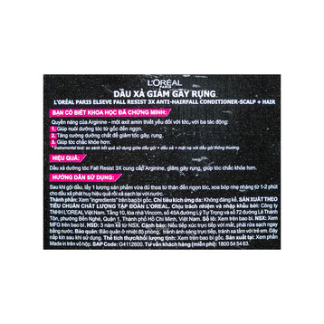 Dầu Xả L'Oreal Paris Dưỡng Tóc Giảm Gãy Rụng 280ml
