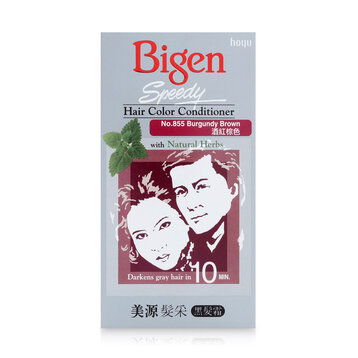 Thuốc Nhuộm Tóc Bigen Phủ Bạc Dạng Kem 855 Nâu Đỏ Thẫm 80ml