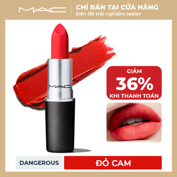 Son Thỏi MAC Siêu Lì 702 Dangerous - Đỏ Cam 3g